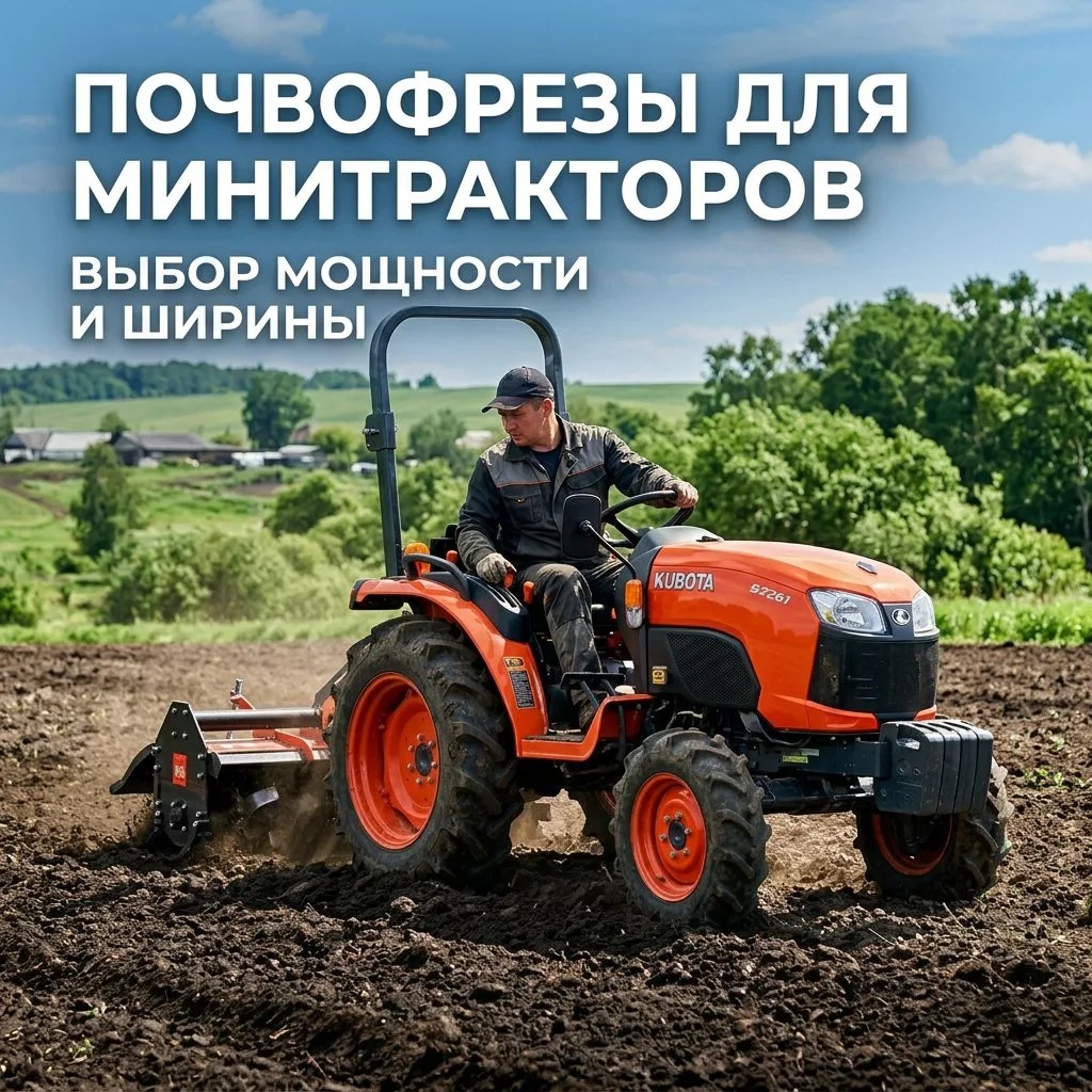 Почвофреза для минитрактора: понятный гид по выбору